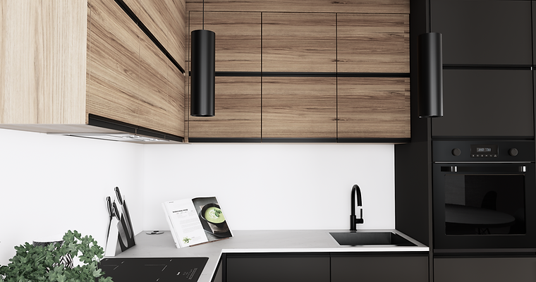 Black and Oak Kitchen Design: Timeless Elegance and Modern Luxury
