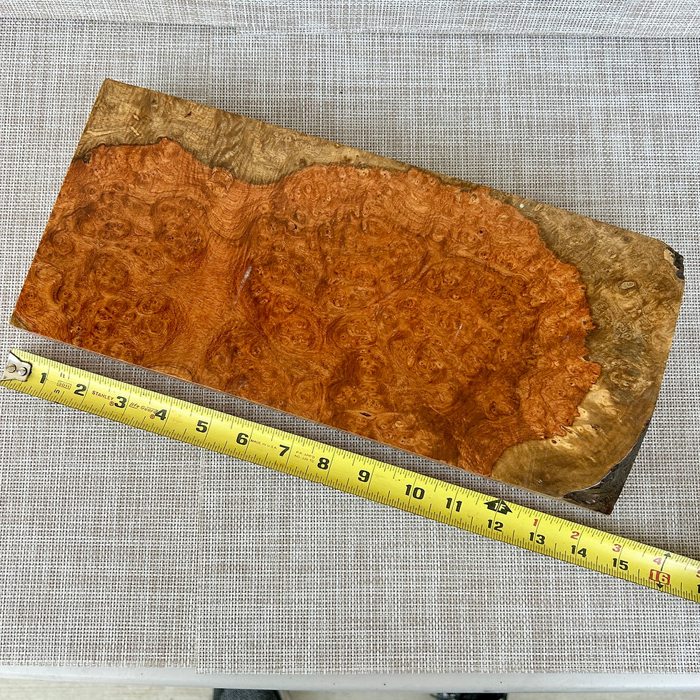 Thumbnail: Amboyna Burl Wood Pen Blanks Knife Scales Turning Blank 14" x 6 1/8" x 1 7/8"
