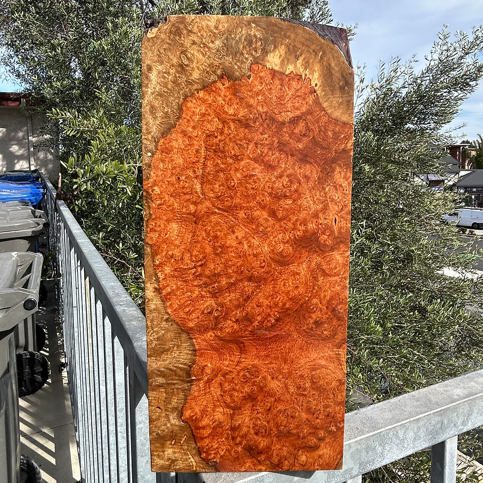 Thumbnail: Amboyna Burl Wood Pen Blanks Knife Scales Turning Blank 14" x 6 1/8" x 1 7/8"