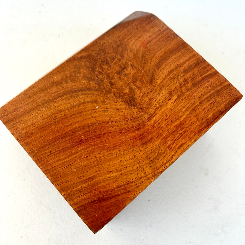 Thumbnail: Amboyna Burl Wood Pen Blanks Knife Scales Turning Block 6 1/8" x 6" x 3 7/8"