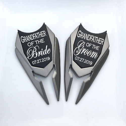 Thumbnail: personalized golf ball marker divot tool custom engraved father of the bride groom gifts