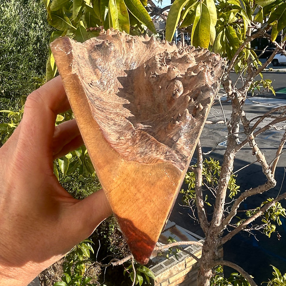 Thumbnail: Amboyna Burl Wood Pen Blanks Knife Scales Turning Blank 10" x 5" x 4"