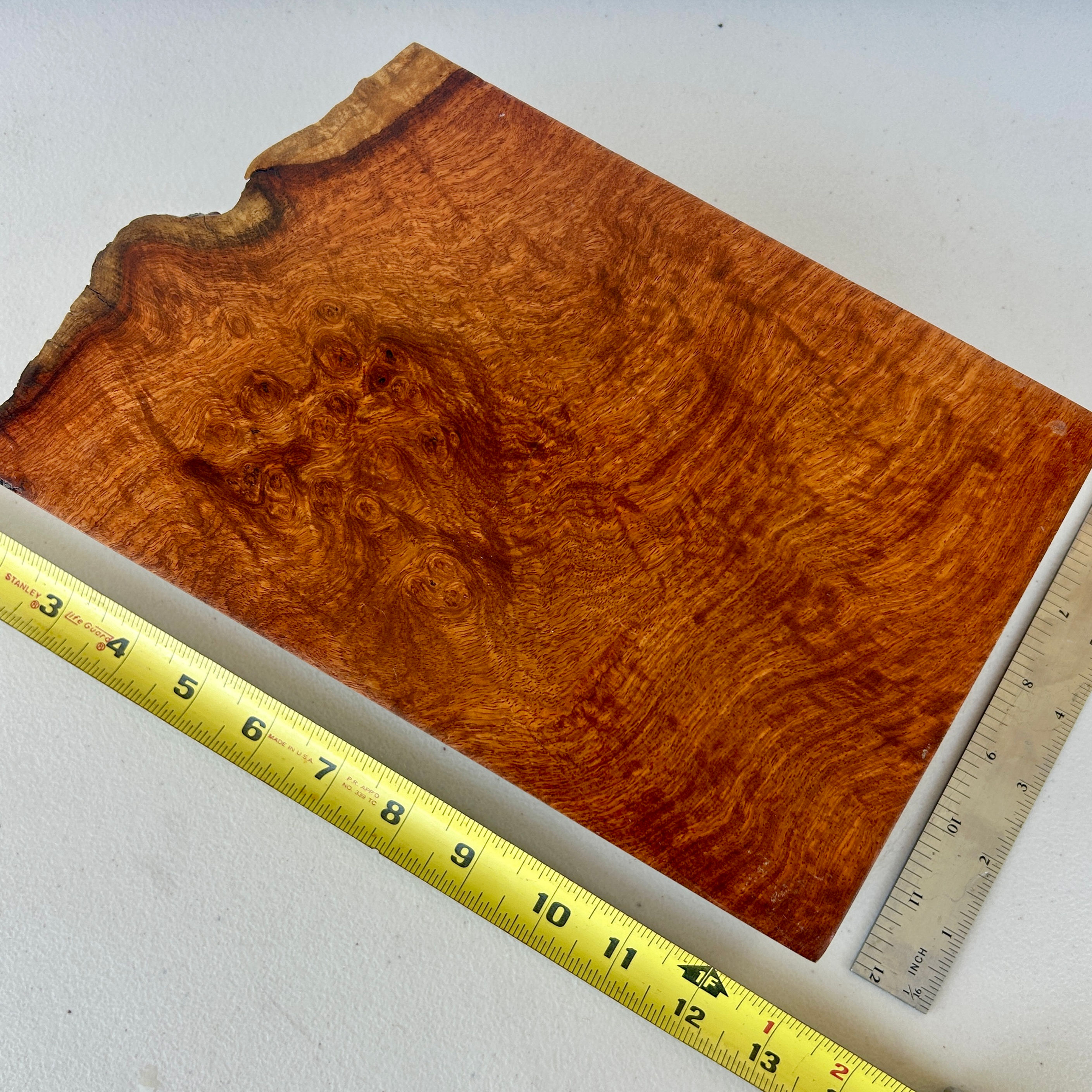 Amboyna Burl Wood Pen Blanks Knife Scales Turning Block BB2B6