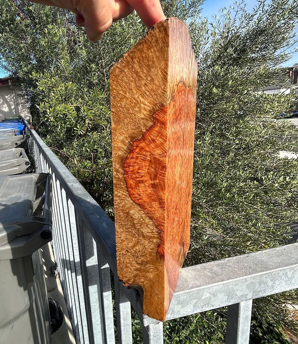 Thumbnail: Amboyna Burl Wood Pen Blanks Knife Scales Turning Blank 11" x 6" x 1 3/4"