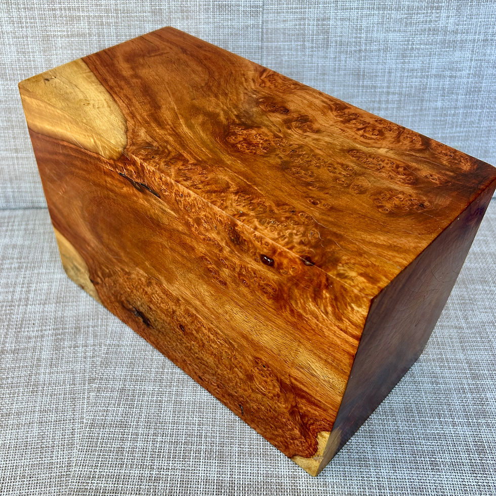 Thumbnail: Amboyna Burl Wood Pen Blanks Knife Scales Turning Blank 11 3/4" x 7 3/8" x 5 3/4