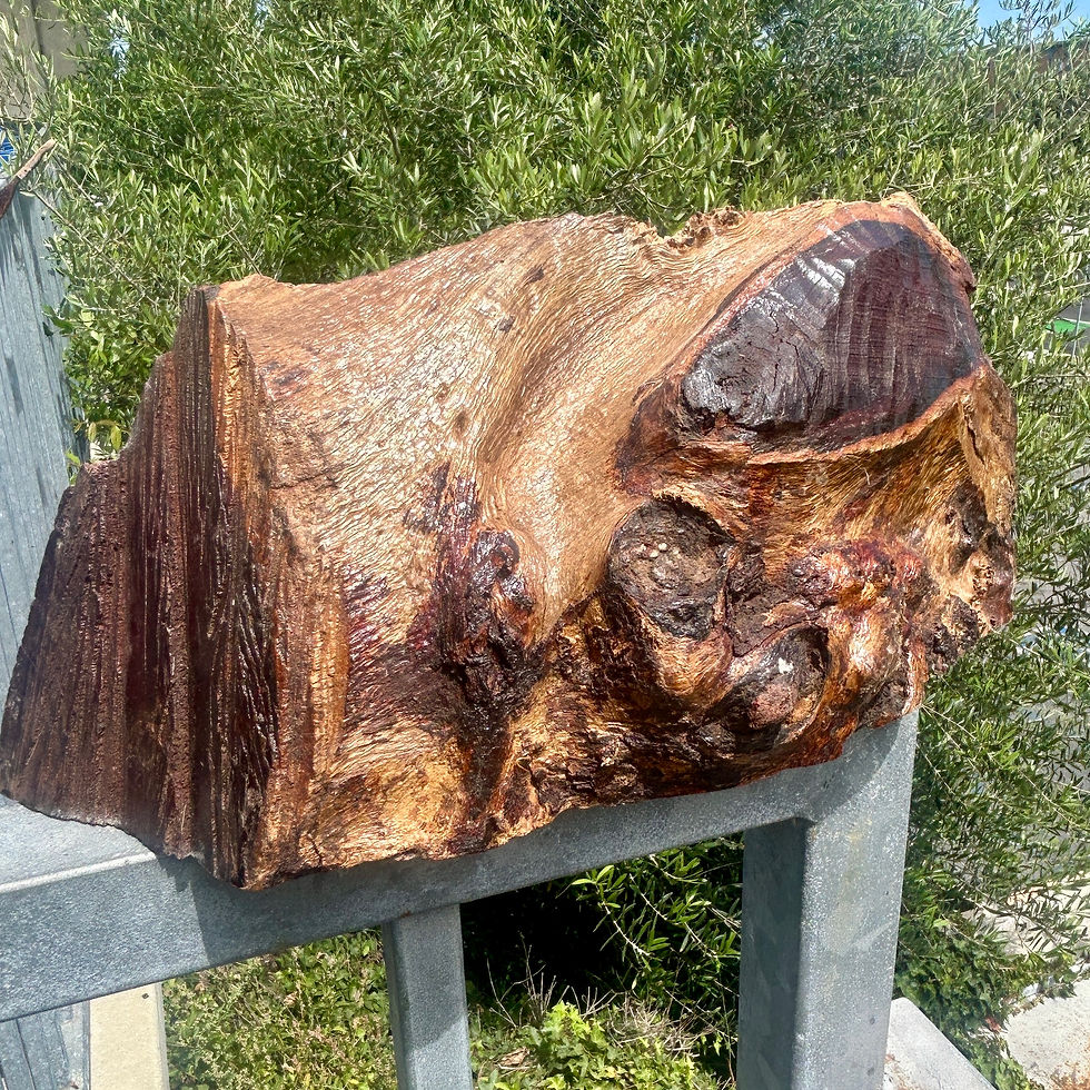 Thumbnail: Amboyna Burl Wood Pen Blanks Knife Scales Turning Blank 12” x 5” x 3 1/4"