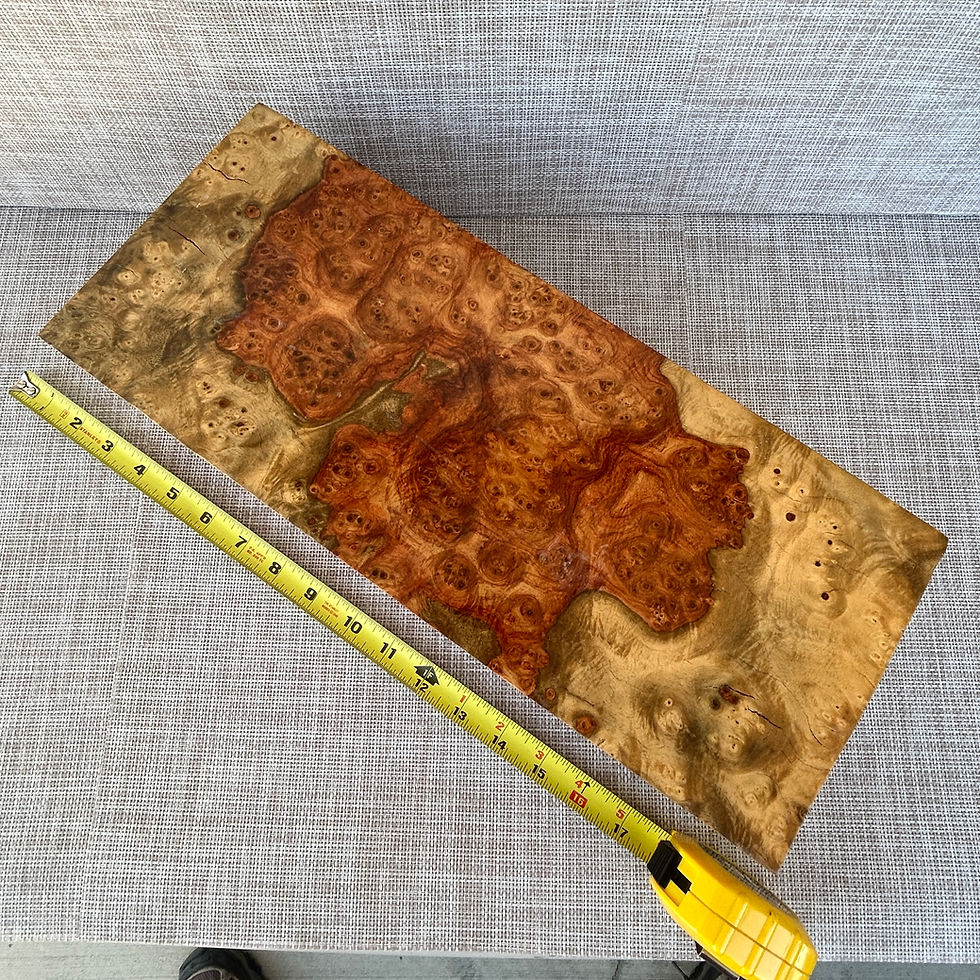 Thumbnail: Amboyna Burl Wood Pen Blanks Knife Scales Turning Blank 14 7/8" x 6" x 4 7/8"