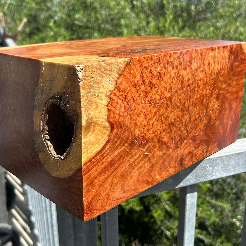 Thumbnail: Amboyna Burl Wood Pen Blanks Knife Scales Turning Blank 11 3/4" x 7 3/8" x 5 3/4