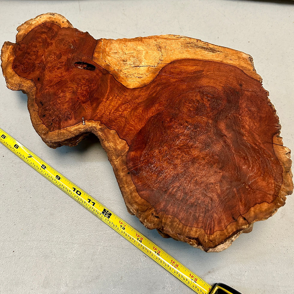 Thumbnail: Amboyna Burl Wood Pen Blanks Knife Scales Turning Block 16" x 9" x 3 3/4"