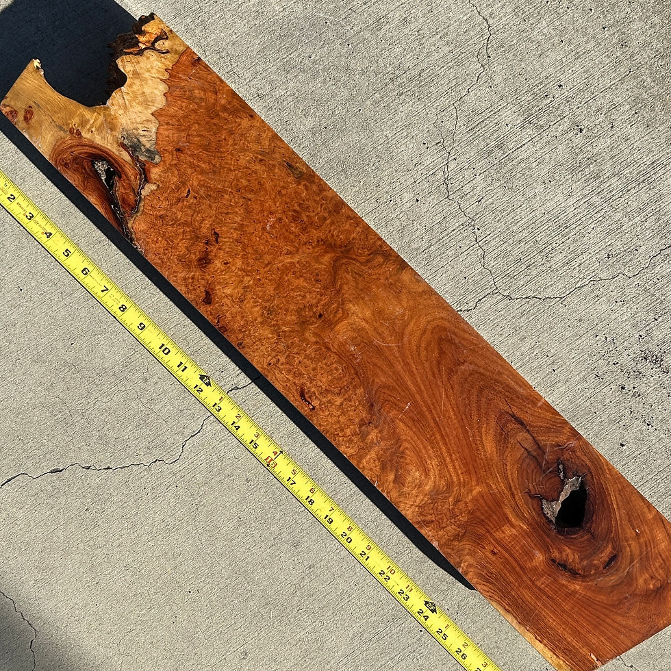 Thumbnail: Amboyna Burl Wood Pen Blanks Knife Scales Turning Blank 29 1/2" x 6 1/2" x 3"
