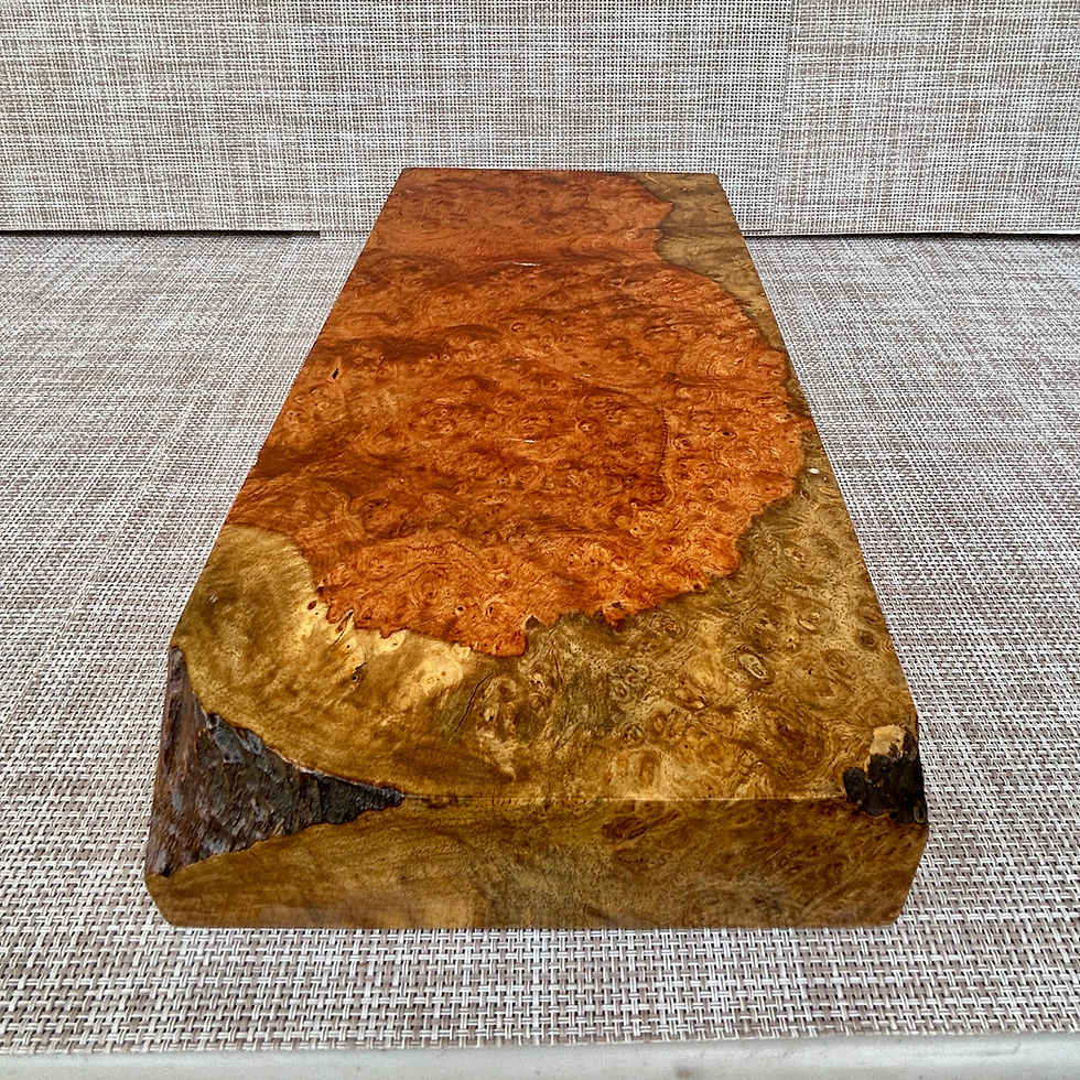 Thumbnail: Amboyna Burl Wood Pen Blanks Knife Scales Turning Blank 14" x 6 1/8" x 1 7/8"