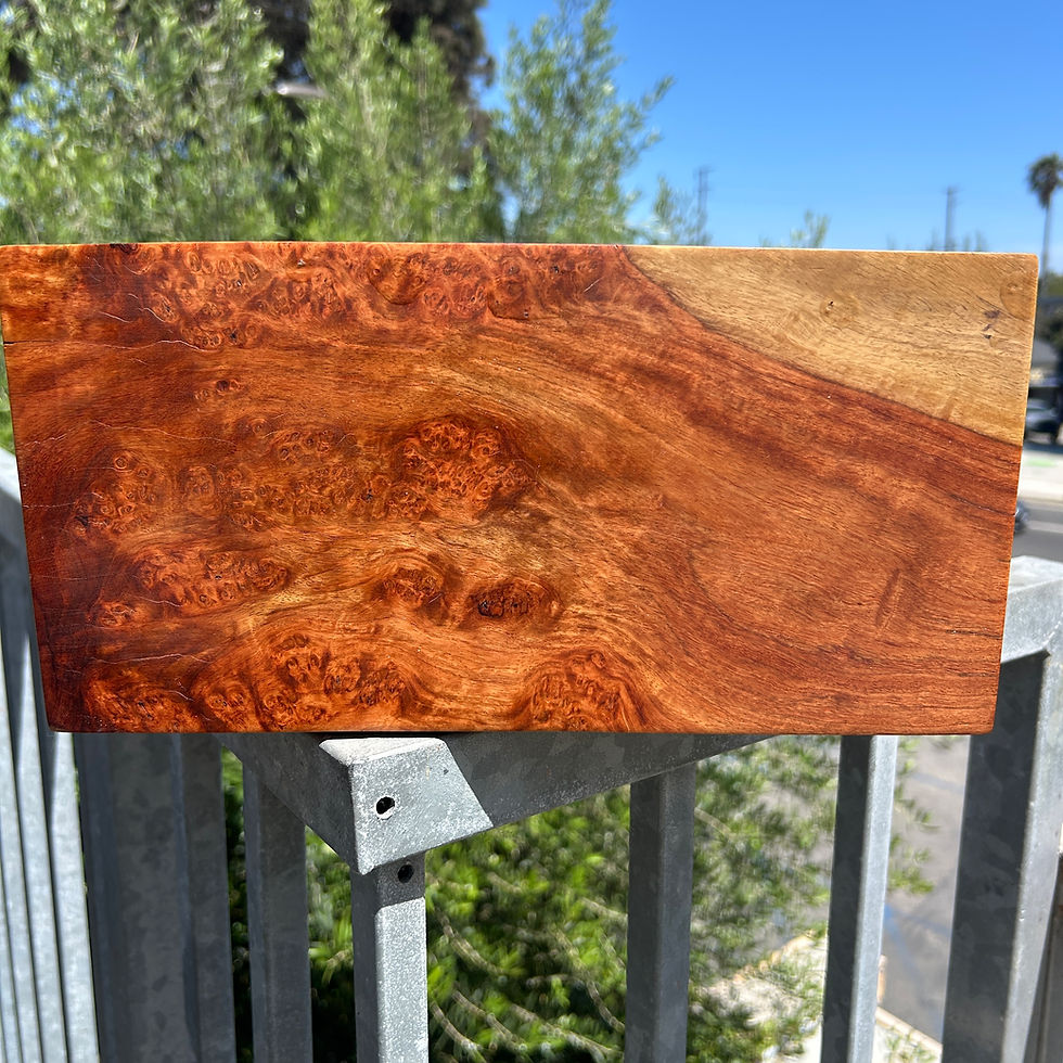 Thumbnail: Amboyna Burl Wood Pen Blanks Knife Scales Turning Blank 11 3/4" x 7 3/8" x 5 3/4