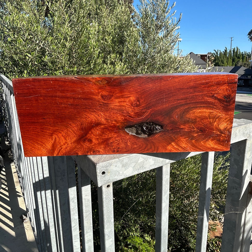 Thumbnail: Amboyna Burl Wood Pen Blanks Knife Scales Turning Blank 13 1/4” x 4 7/8" x 2 1/4