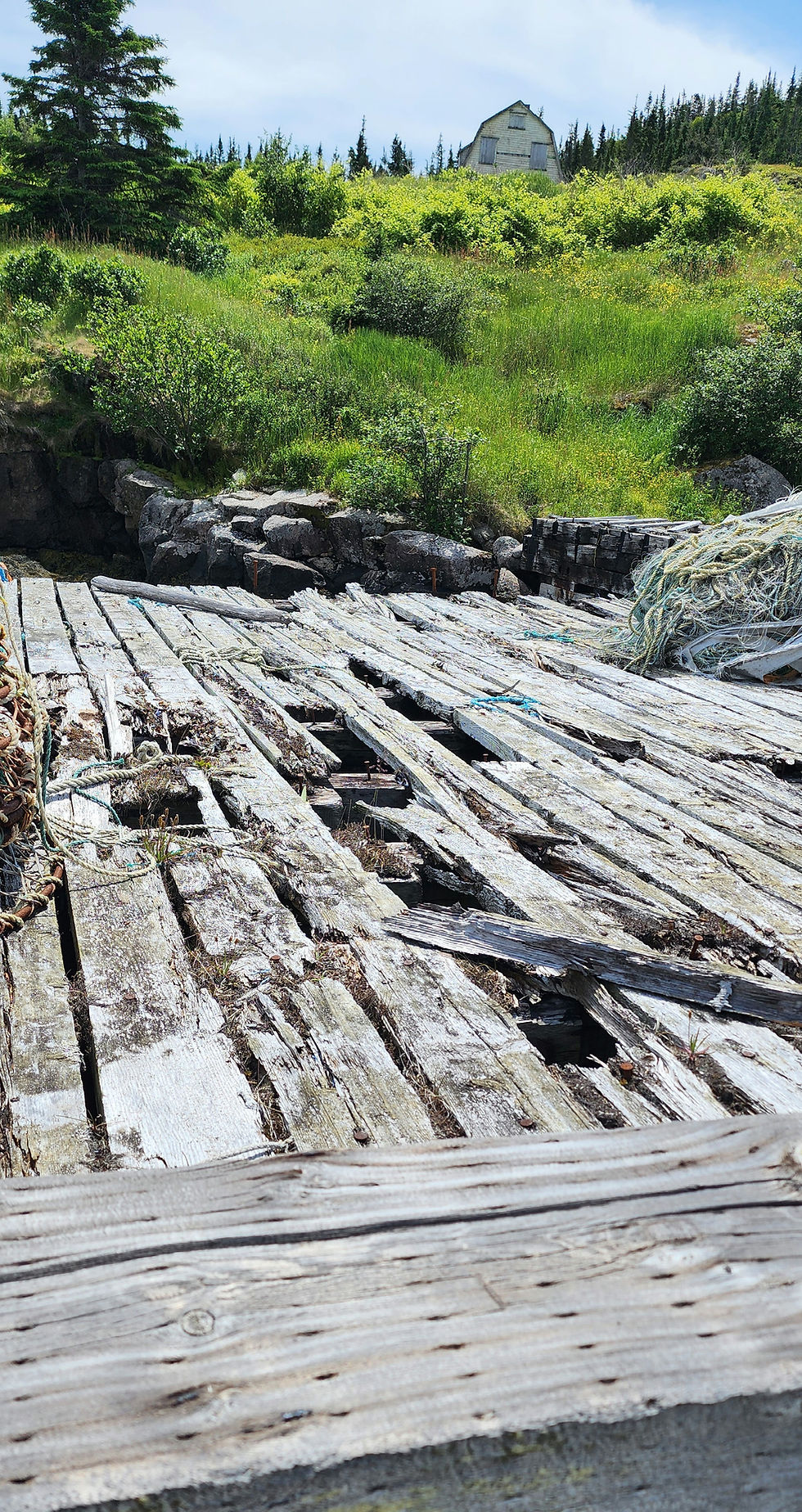 Derelict wharf
