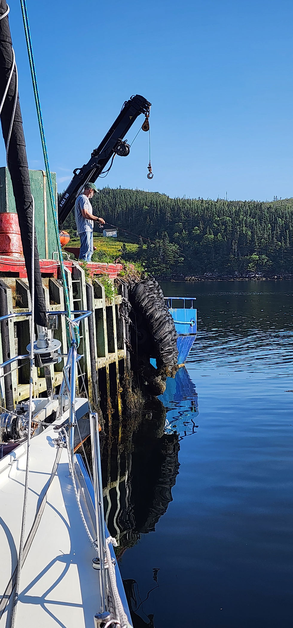 Jean fishing off the wh
