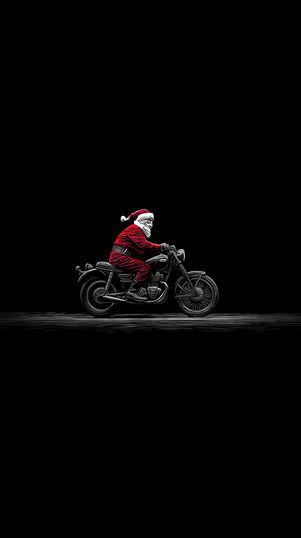 Motorcycle rider riding through a dark cinematic background 4K wallpaper