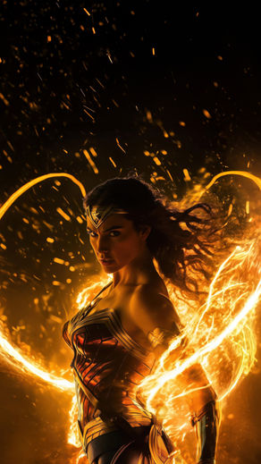 golden-energy-woman-wallpaper