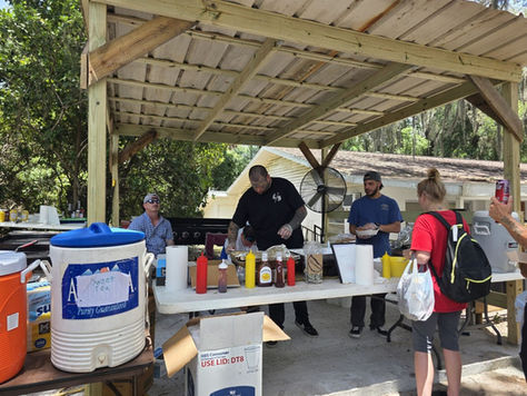 Men's Residents Help with Back-to-School Bash