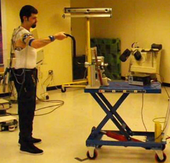 Driver performing cranking motion in a lab - TurnNBurn adapter for trailers