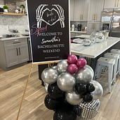 Elegant custom welcome sign setting the tone for a stylish bachelorette weekend – the perfect first impression.