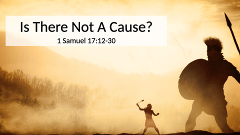 Is There Not A Cause?