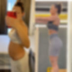 pregnant mum before and after