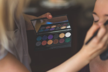 Essai de maquillage de mariée