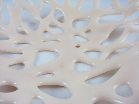 Thumbnail: Peach Coral Glass Bowl