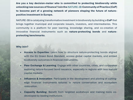 Join the Nature-Positive Finance Movement in Eastern & Southern Europe!