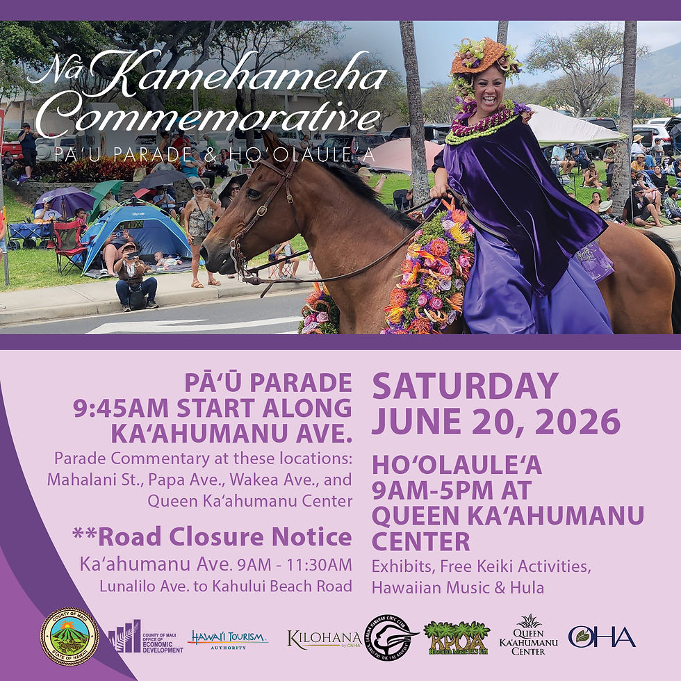 Na Kamehameha Commemorative Pau Parade & Hoolaulea | Festivals of Aloha