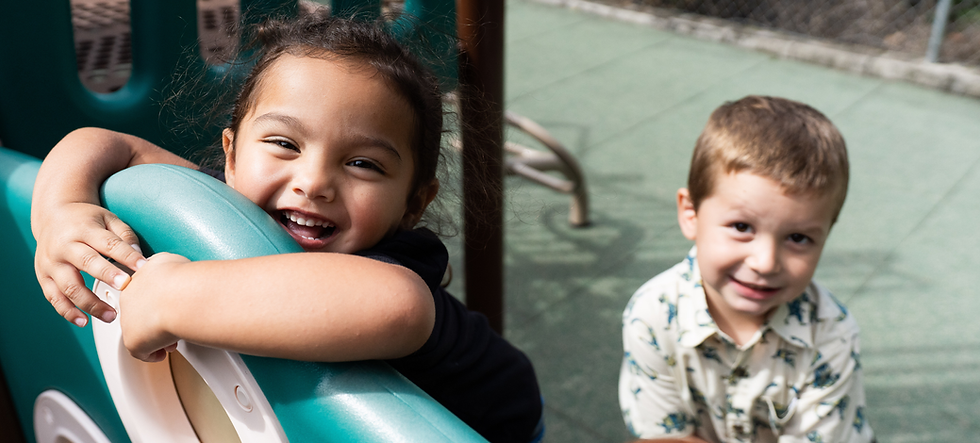 preschool children smiling
