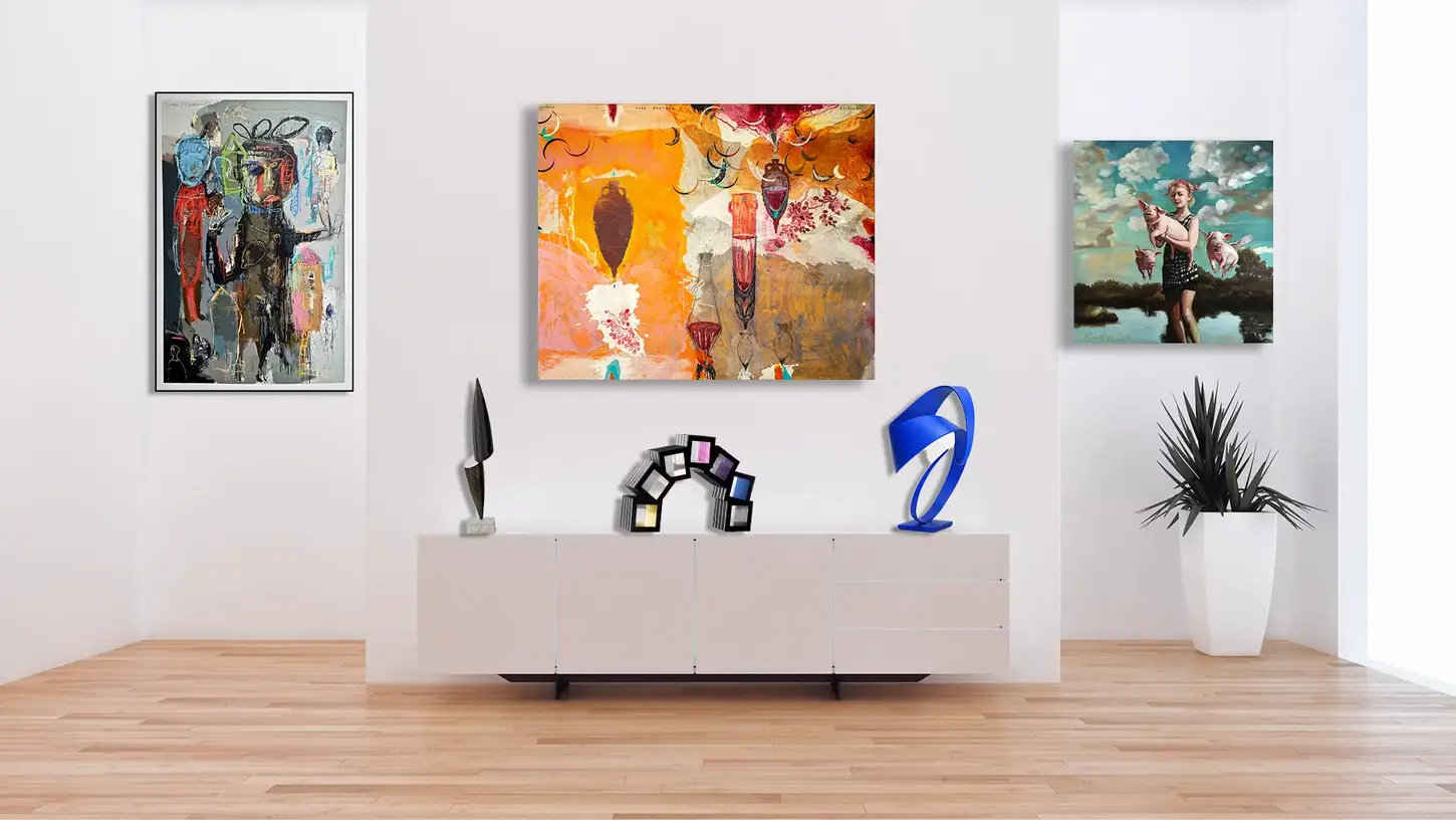 presentation in situ des oeuvres d art de nos artistes dans la galeriemourier.fr