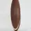 Thumbnail: Sculpture marron ovale, fine bordure blanche. Chute II par Jean-François AUBER. Galerie Mourier.