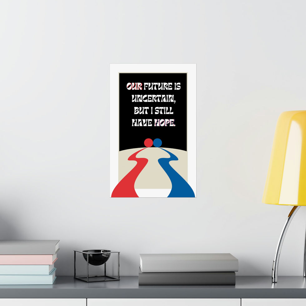 Thumbnail: "OUR FUTURE IS UNCERTAIN" DESIGN POSTER