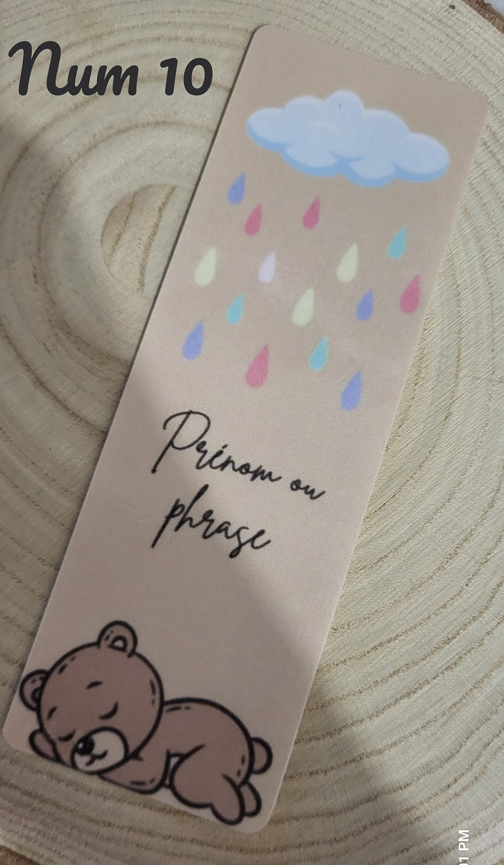 Miniature : Marque-page personnalisé - Lot de 3
