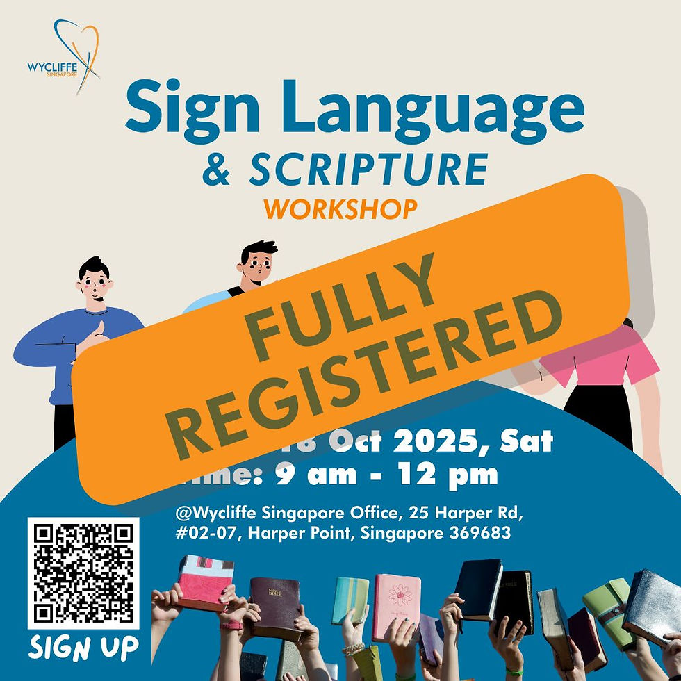 Sign Language and Scripture Workshop