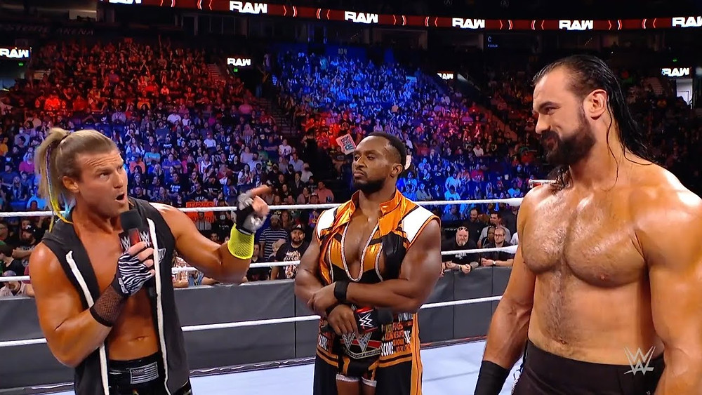 BIG E AND DREW MCINTYRE VS. THE DIRTY DOGS