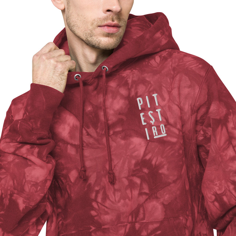 Thumbnail: Pitesti Embroidered Unisex Champion tie-dye hoodie