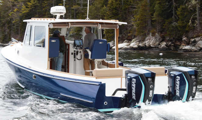 Southport 30 Outboard Edition boat at Southport Island Marine on Southport Island Maine (4