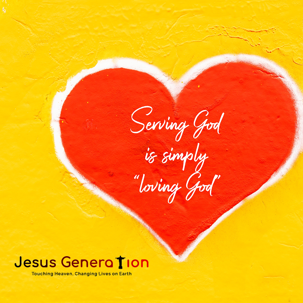 What exactly is “Serving God”