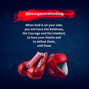 Anointing makes your battles, EASY.