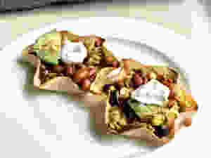 Egg Scramble and Veggie Tostadas