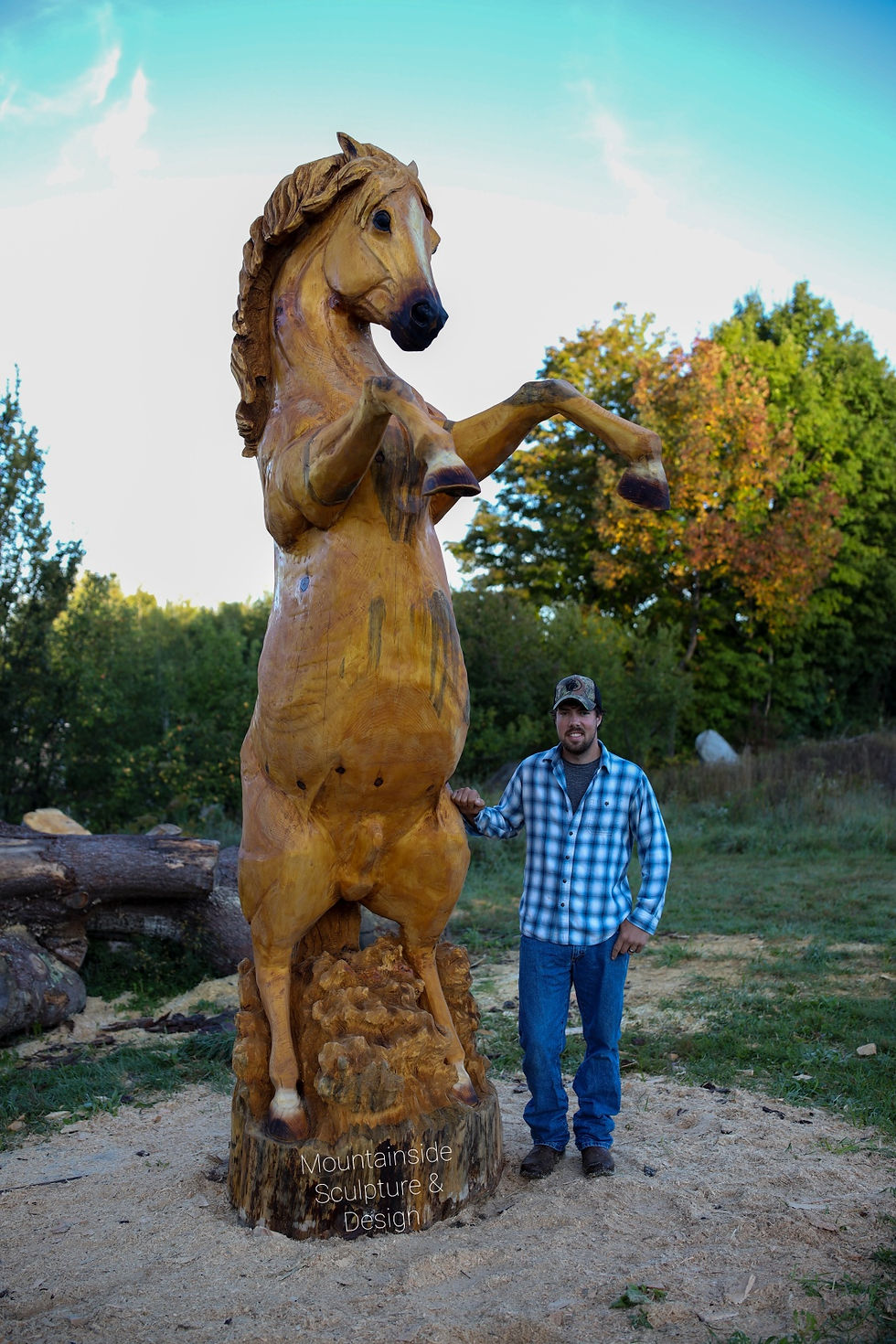 Large Rearing Horse