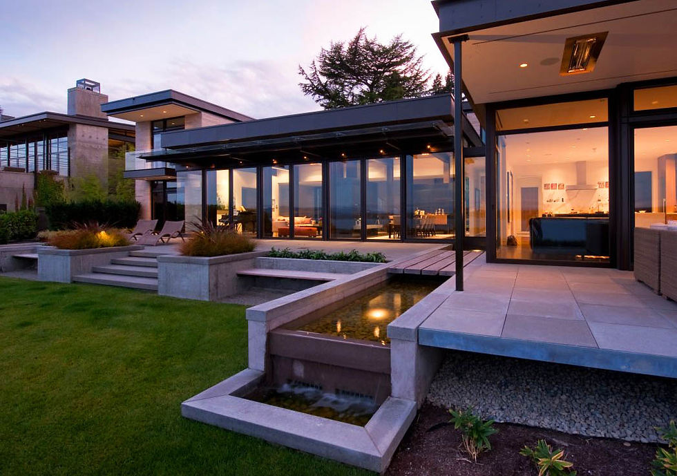 Jardines con estanques minimalistas