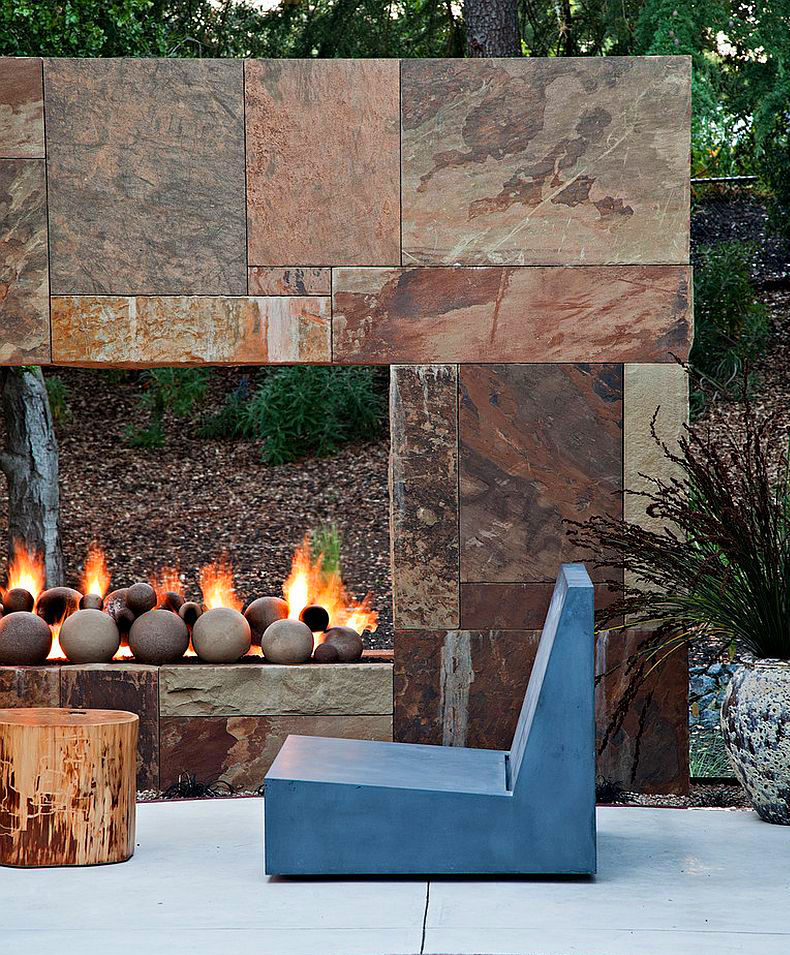 Ideas para poner una chimenea en el jardín