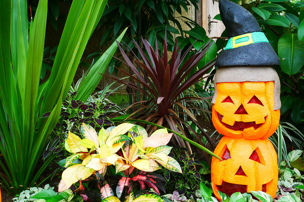 Decoración de jardines en Halloween