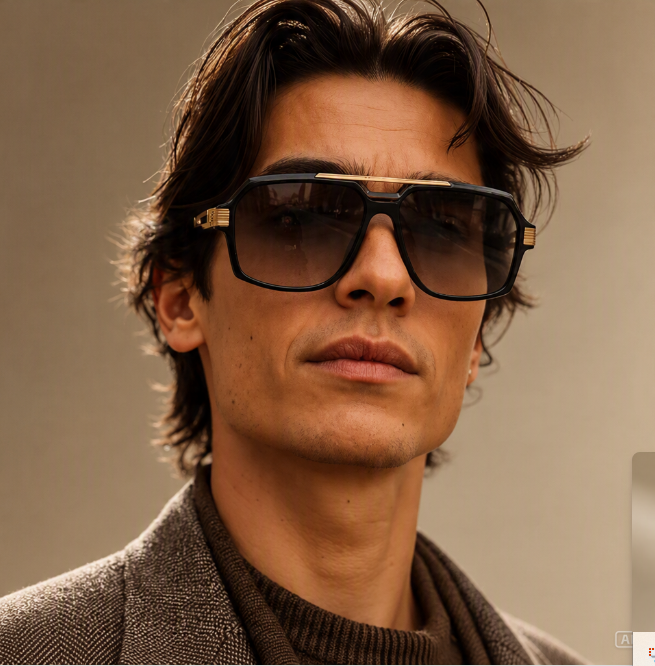 Thumbnail: Ruiao Unisex Pilot-Style Sunglasses
