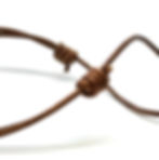 Thumbnail: brown leather necklace showing both sliding barrel knots used for adjusting the necklace fit.