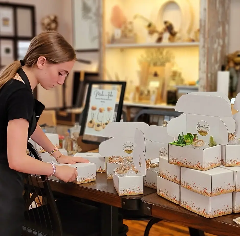 Thumbnail: Succulent cuttings, 1 dozen in Flowered mailer gift box.