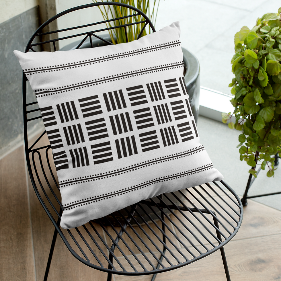 Geometric Printed Cushion